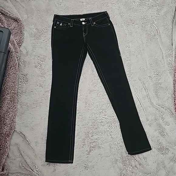 True Religion Black Pants - Picture 1 of 5